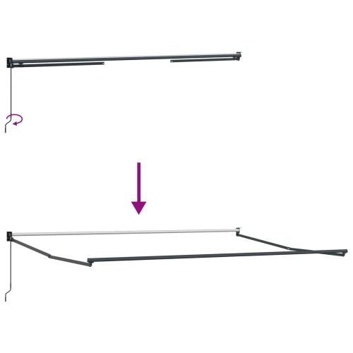 Сенник Зелен и бял 450 x 300 x 165 см Полиестер и метал