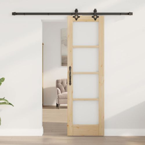 Преплъзваща се врата ORKDAL Естествено и черно 61 x 198,5 см