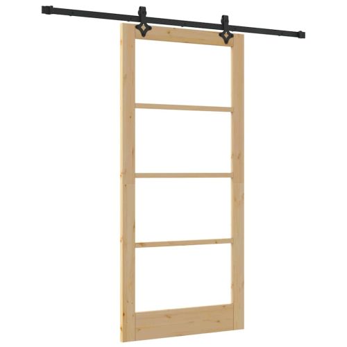 Преплъзваща се врата ORKDAL Естествено и черно 93 x 202 см