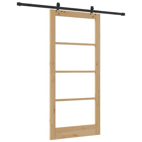 Преплъзваща се врата ORKDAL Естествено и черно 93 x 202 см