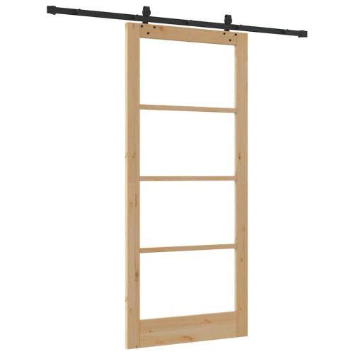 Преплъзваща се врата ORKDAL Естествено и черно 93 x 211 см