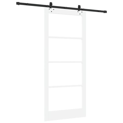 Преплъзваща се врата ORKDAL Бял и черен 93 x 211 см