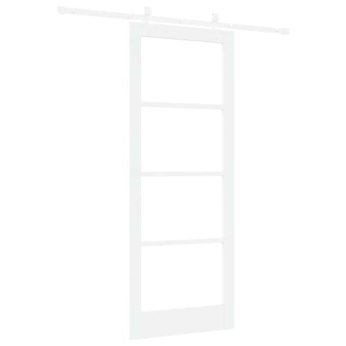 Преплъзваща се врата Бяло 83 х 211 см