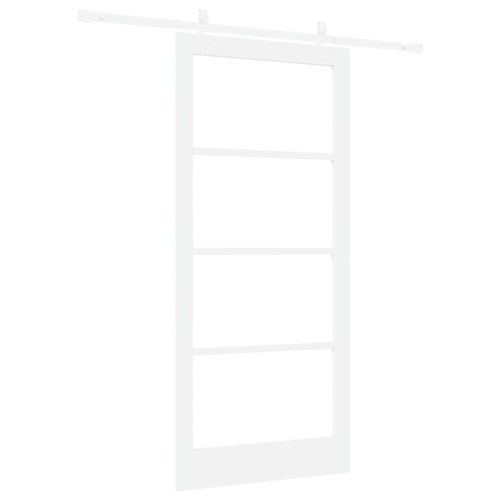 Преплъзваща се врата Бяло 93 x 202 см