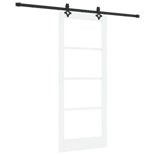 Преплъзваща се врата Бяло 83 x 202 см