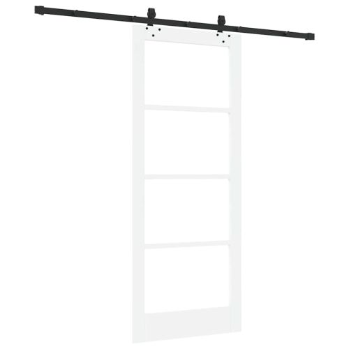 Преплъзваща се врата Бяло 83 x 202 см