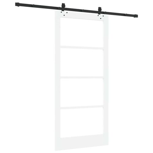 Преплъзваща се врата Бяло 93 x 202 см