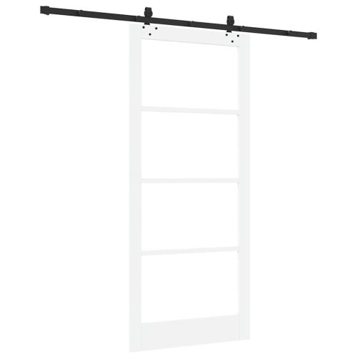 Преплъзваща се врата Бяло 93 x 211 см