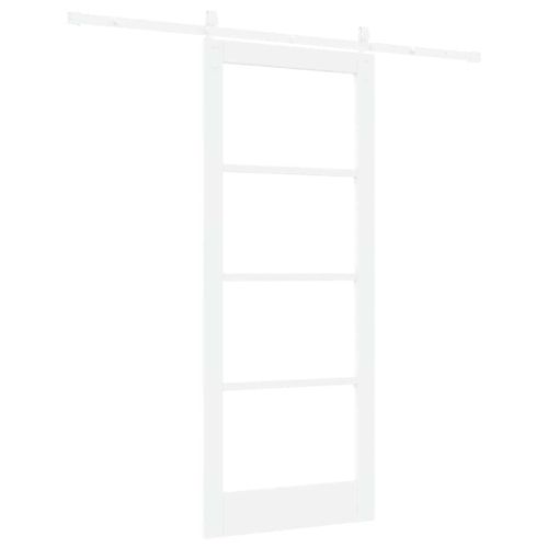Преплъзваща се врата Бяло 83 x 202 см