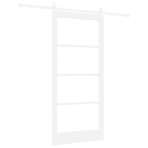 Преплъзваща се врата Бяло 93 x 202 см