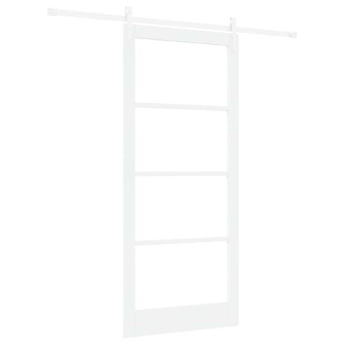 Преплъзваща се врата Бяло 93 x 211 см