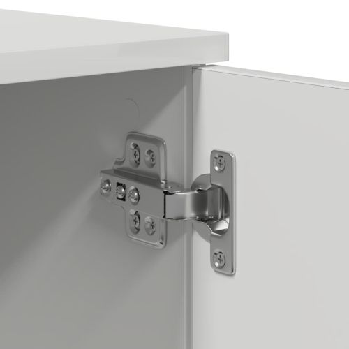 Рамка за легло с чекмедже Бяло 90 x 190 cm Инженерно дърво