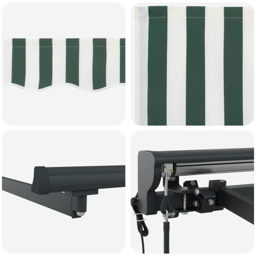 Електрически разтегателен навес 4,5 × 3 m