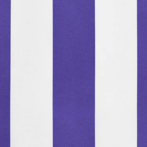 Резервно платнище за волан за тенти, синьо-бели ленти, 4 м