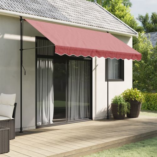 Резервно платнище за волан за тенти, бордо ленти, 3 м