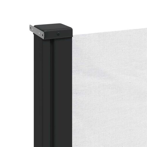 Прибираща се странична тента, бяла, 200x500 см