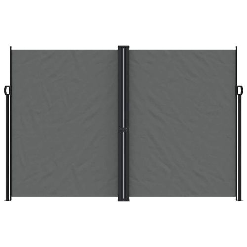 Прибираща се странична тента, антрацит, 220x1000 см
