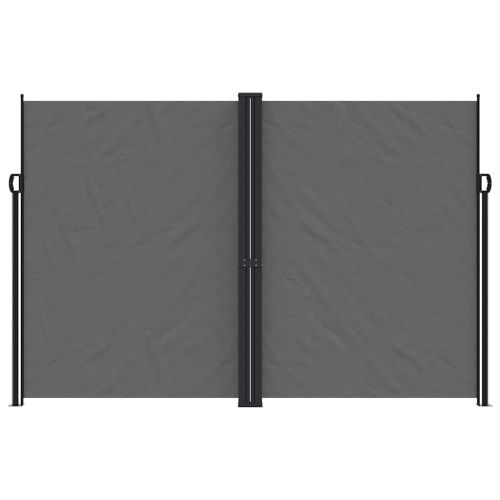 Прибираща се странична тента, антрацит, 220x1200 см