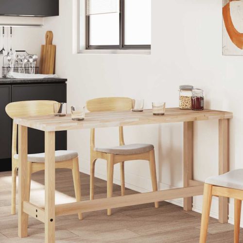 Плот за маса, правоъгълен, 140x60x4 см, акация масив