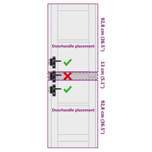 Вътрешна врата ORKDAL Кафяво 61 x 198,5 см