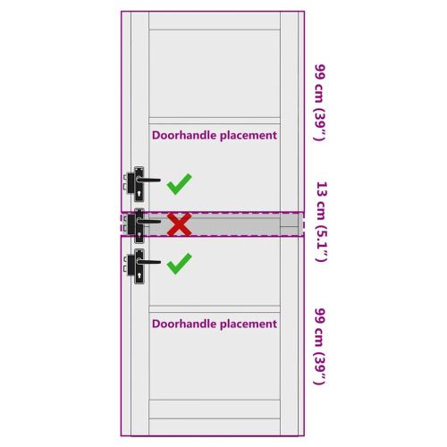 Вътрешна врата ORKDAL Бяло грундирано 83 х 211 см