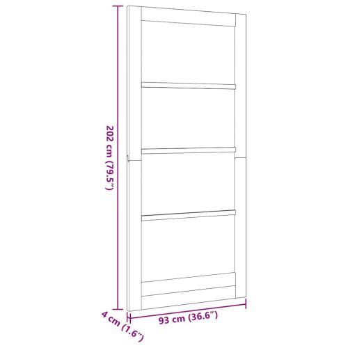 Вътрешна врата ORKDAL Кафяво 93 x 202 см