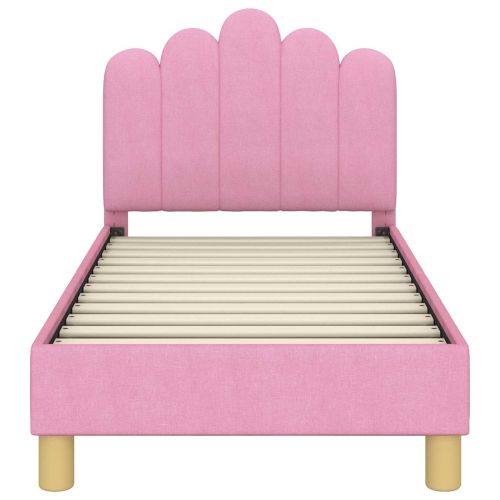 Легло за малко с главна дъска Розово 70 x 140 cm текстил