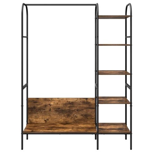 Държач за дрехи Кафяв дъб 120 x 44 x 160 см Инженерно дърво