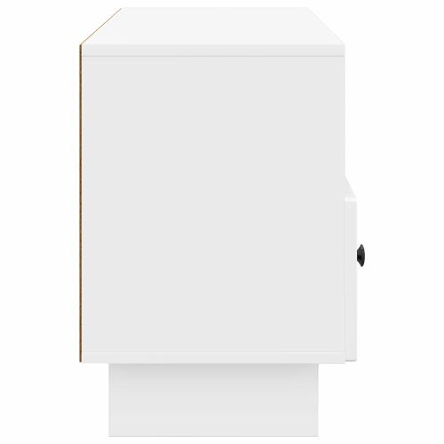 ТВ шкаф Бял гланц 102 x 34,5 x 50 см Инженерна дървесина