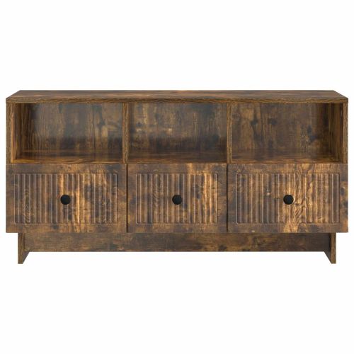 ТВ шкаф Опушен дъб 102 x 34,5 x 50 см Инженерна дървесина