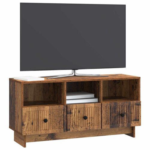 ТВ шкаф Старо дърво 102 x 34,5 x 50 см Инженерна дървесина