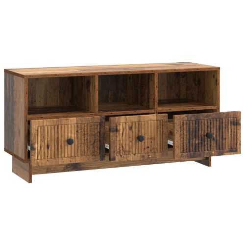 ТВ шкаф Старо дърво 102 x 34,5 x 50 см Инженерна дървесина