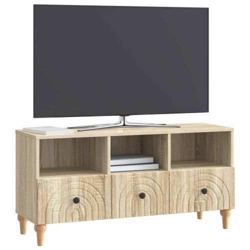 ТВ шкаф Сонома дъб 102 x 34,5 x 50 см Инженерен дървен материал