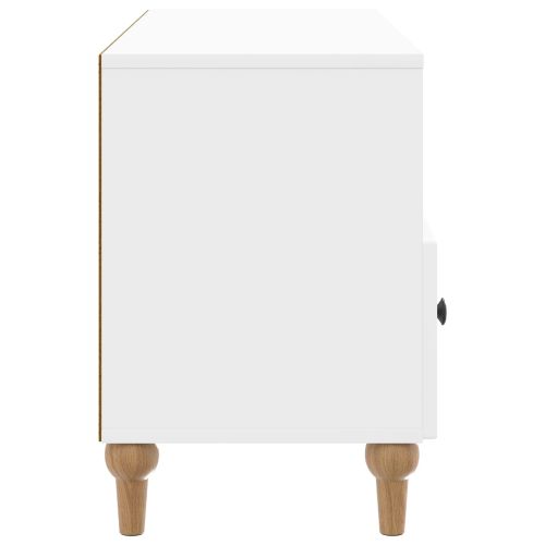 ТВ шкаф Висок Гланцов Бял 102 x 34,5 x 50 см