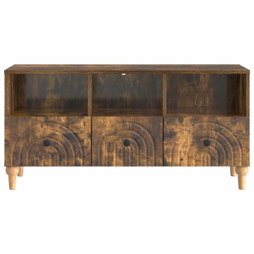 ТВ шкаф Пушена Дъб 102 x 34,5 x 50 см Инженерен дървен материал