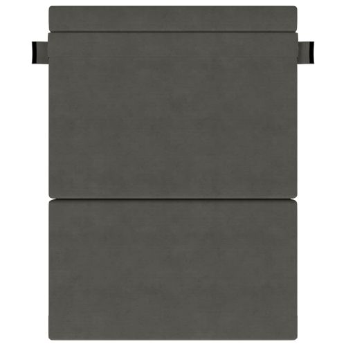 Разтегателен диван легло Тъмен сив 203 x 152 x 15 см