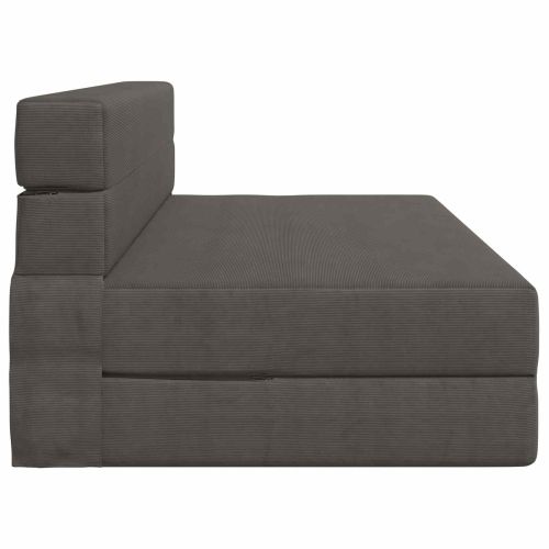 Разтегателен диван легло Тъмен сив 203 x 152 x 15 см