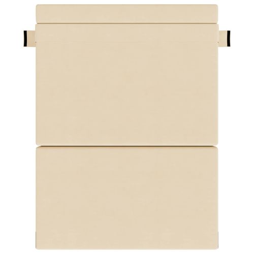 Разтегателен диван легло Крем 203 x 152 x 15 см Кордюрова тъкан