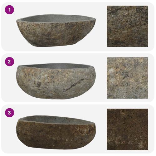 Речен камък Светлосиво 45 x 35 x 15 см Речен камък