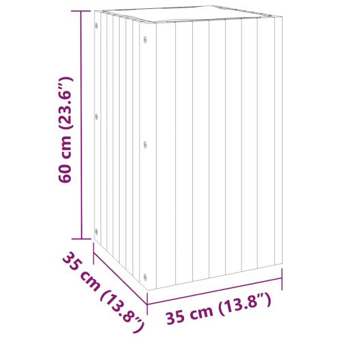 Градинска кашпа 35x35x60 см масивна акация