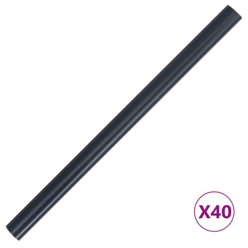 Градински екрани за уединение 2 pcs Тъмен сив 35 x 0,19 m ПВЦ