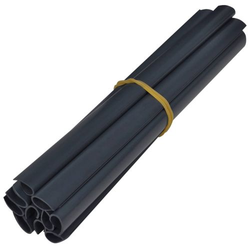 Градински екрани за уединение 2 pcs Тъмен сив 35 x 0,19 m ПВЦ