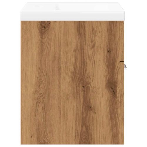 Комплект мебели за баня от 2 части Дъб артизан инженерно дърво