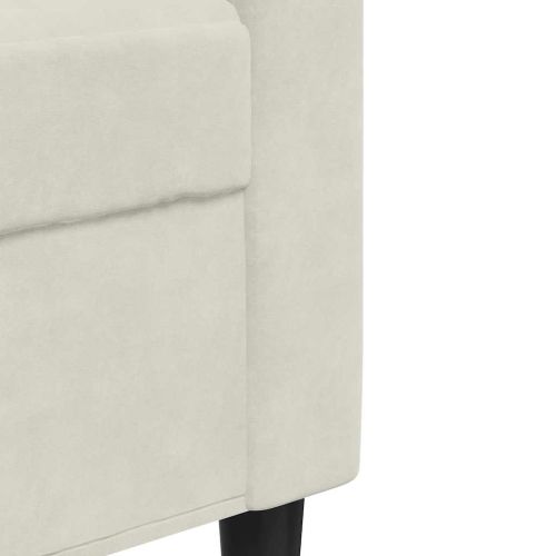 2-местен диван, кремава, 140 см, кадифе