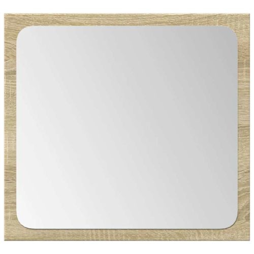 Комплект шкафове за баня от 4 части дъб сонома инженерно дърво