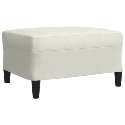 Мека мебел от 3 части с възглавници и болстери кремав кадифе