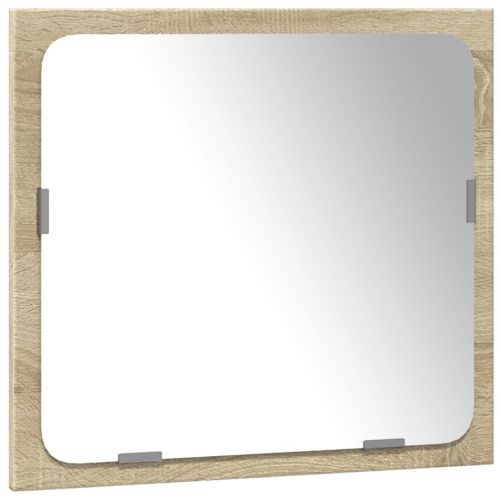 Комплект шкафове за баня от 3 части дъб сонома инженерно дърво