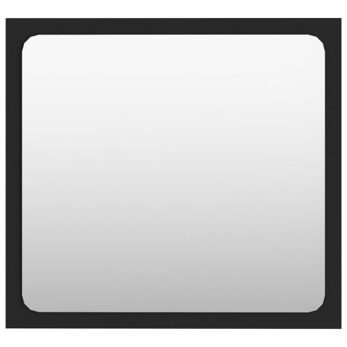 Комплект мебели за баня, черен, ПДЧ