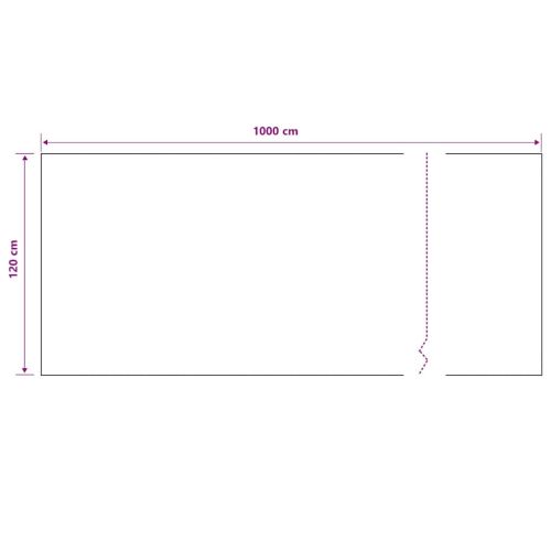 Засенчваща мрежа черна 1,2x10 м HDPE 195 г/м²