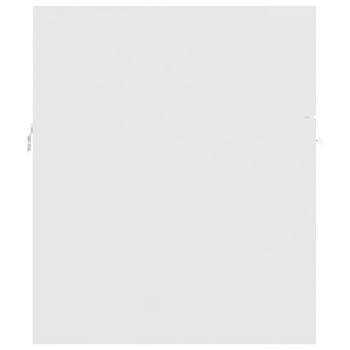 Комплект мебели за баня, бял, ПДЧ